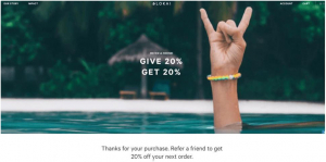 20% off on referral post example