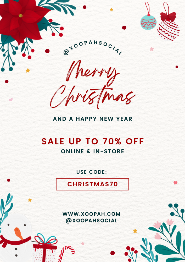 Christmas sale marketing sample email template