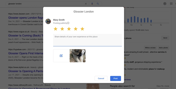 Submit google review